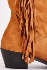 tassel trim studded cowboy boots 191489 3