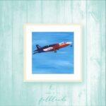Falkland Islands Falklands Islander plane Britten Norman airplane aeroplane papercut painting print papercutting paperart